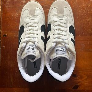 Brand new cute white Panam shoes, never worn.